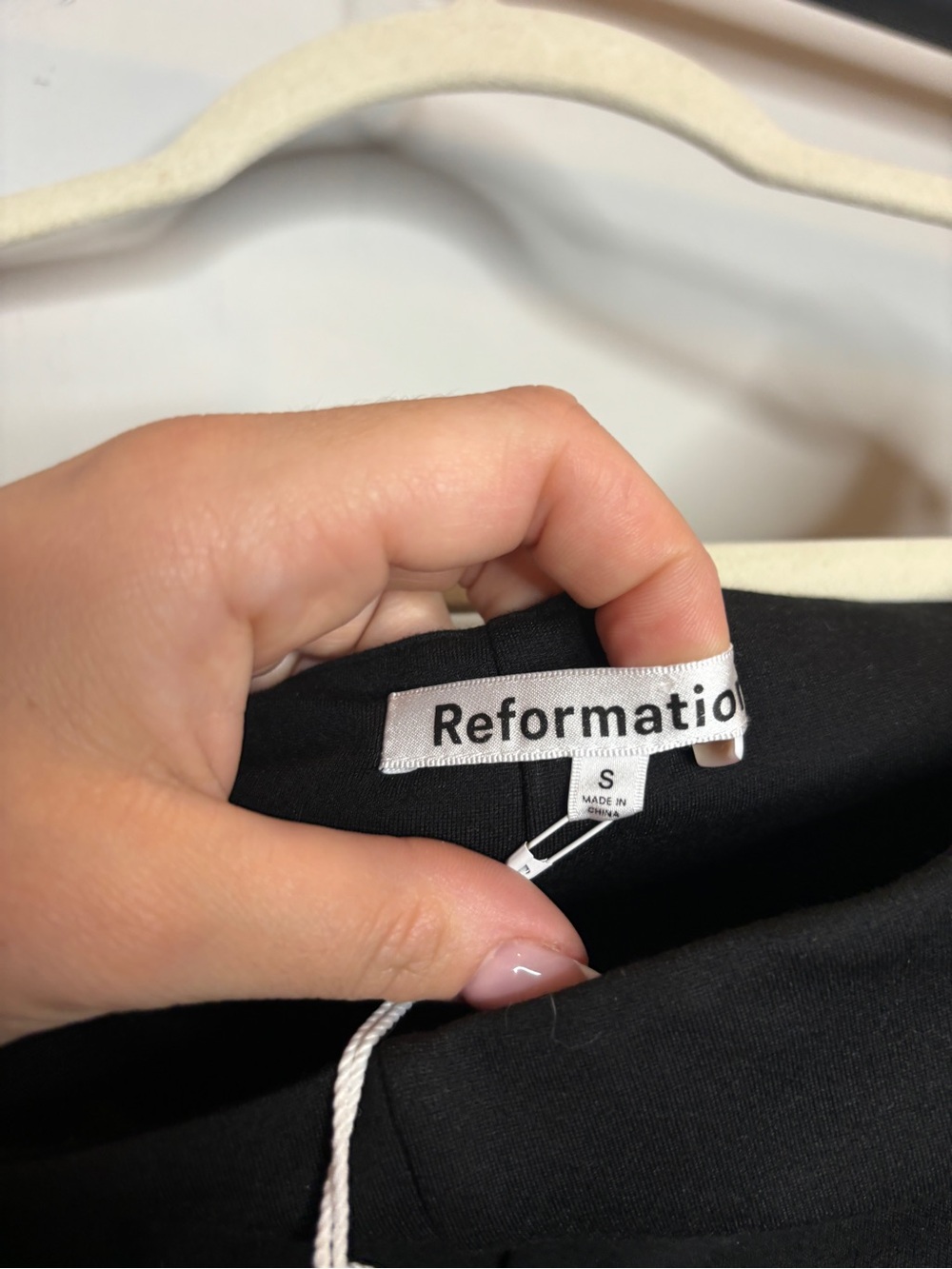 Reformation Ryder Knit Jumpsuit Size S Black NWT - Picture 7 of 10